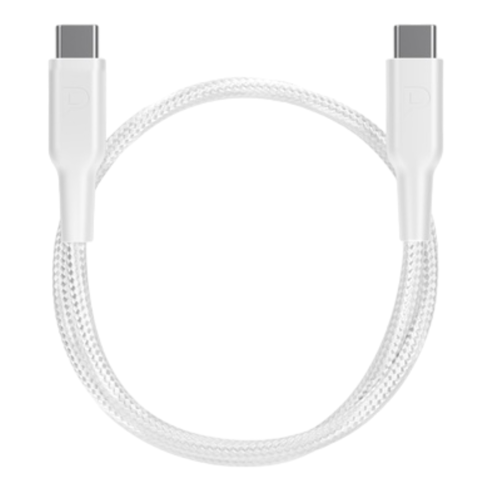 Powerology 60W C-C 30cm V2.0 cables for Iphone - White - alAsil